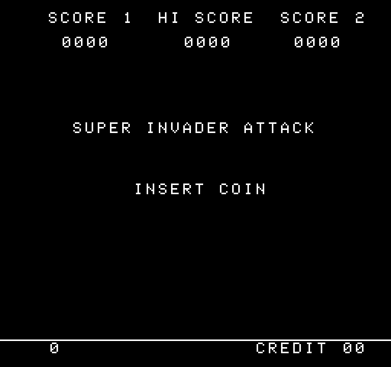 Super Invader Attack Title Screen